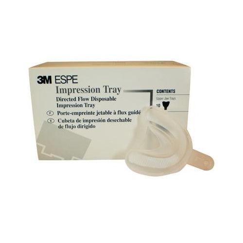 3M ESPE 71617 Directed Flow Rigid Impression Dental Trays Large Upper 10/Pk 3M ESPE 71617 Directed Flow Rigid Impression Dental Trays Large Upper 10/Pk